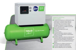 Piestový PROFI priemyselný kompresor ESOair SolidBase 830-10 silent, 830l/min, 5,5 kw , vzdušník 270 litrov
